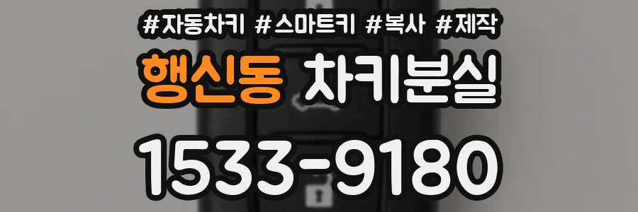 행신동 차키분실