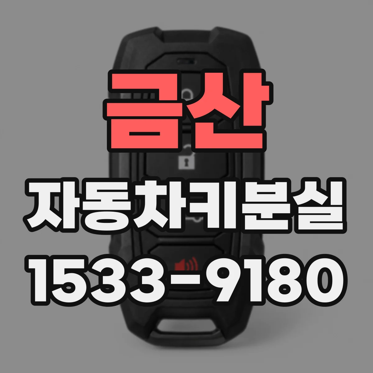 금산 자동차키분실