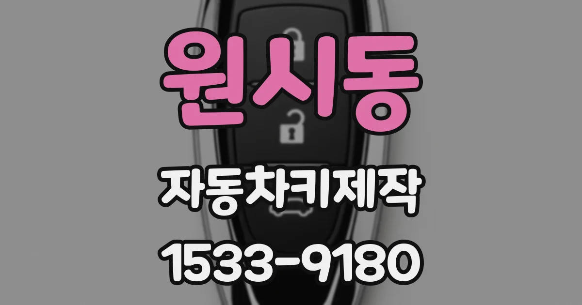 원시동 자동차키제작