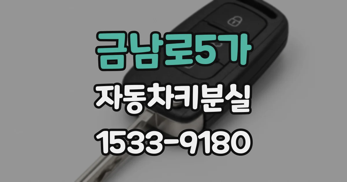 금남로5가 자동차키분실