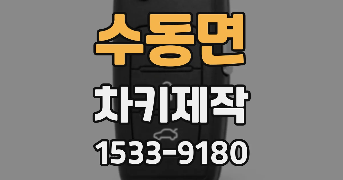 수동면 차키제작