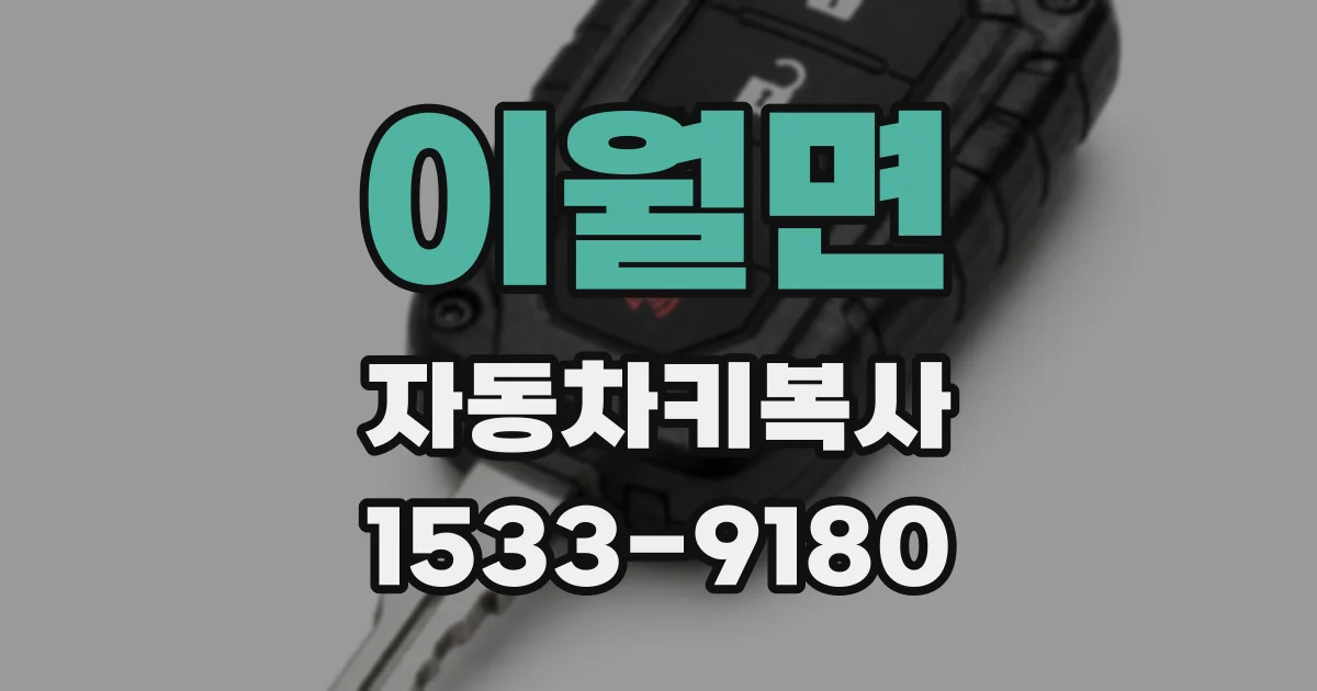 이월면 자동차키복사