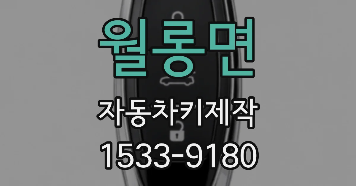월롱면 자동차키제작