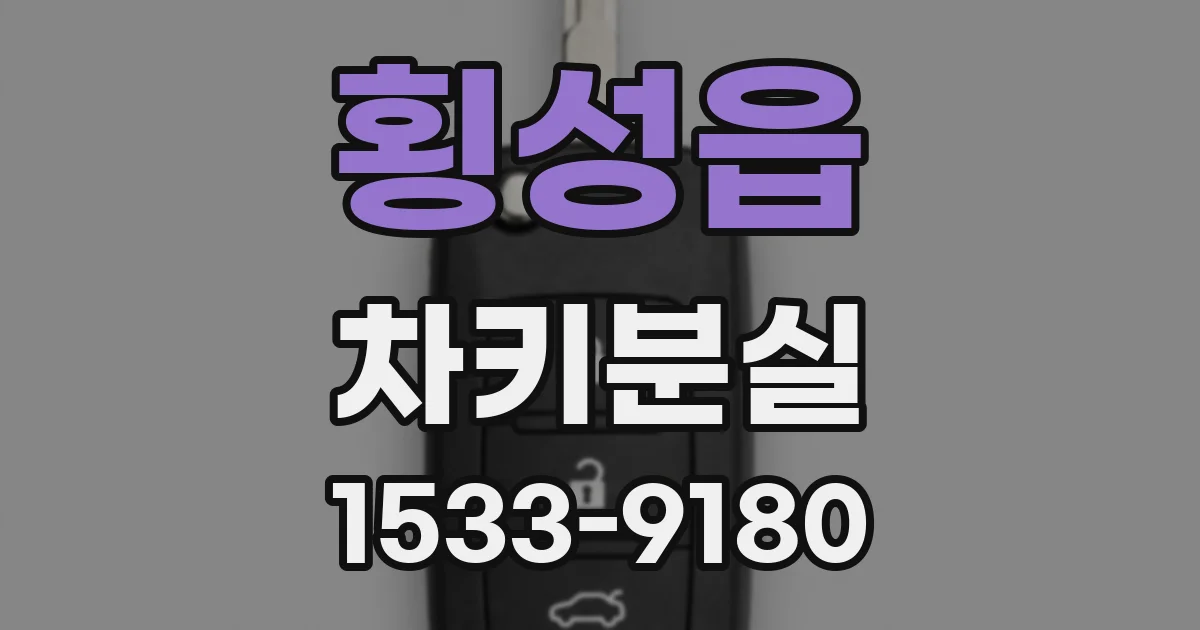 횡성읍 차키분실