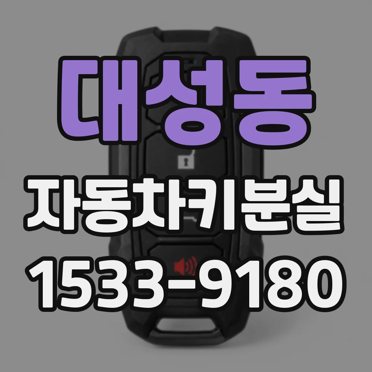 대성동 자동차키분실