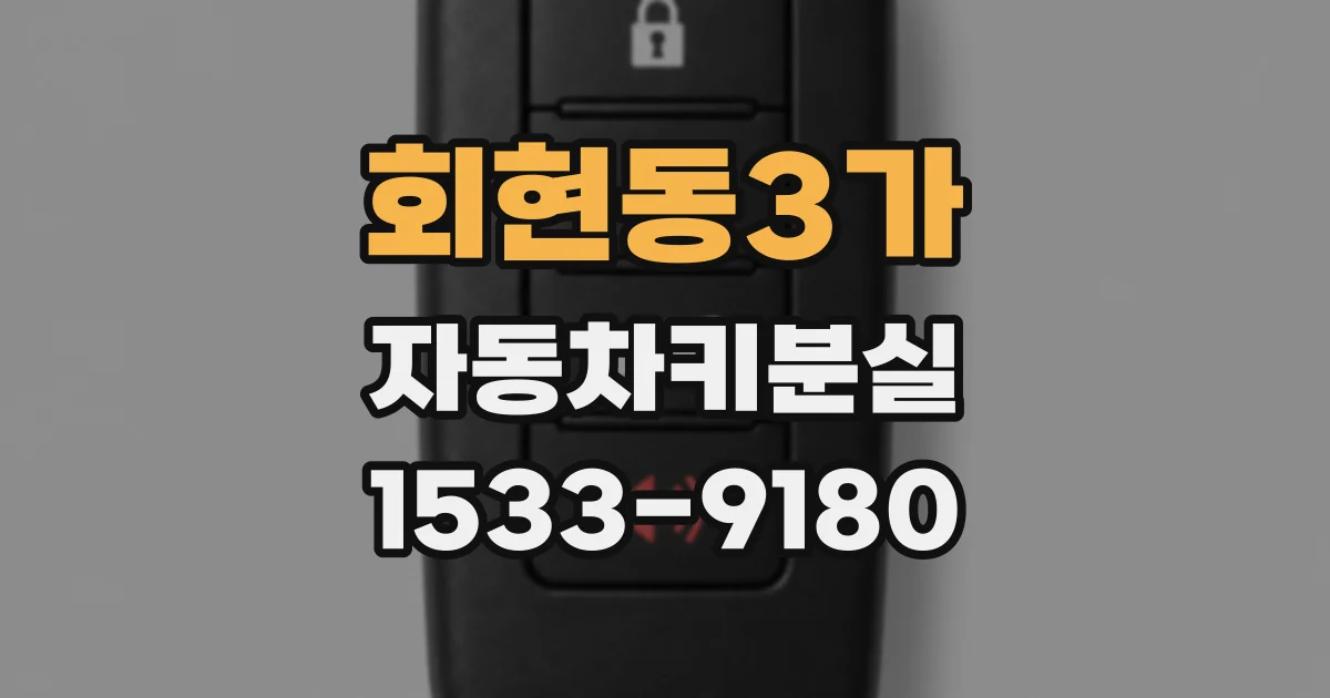 회현동3가 자동차키분실
