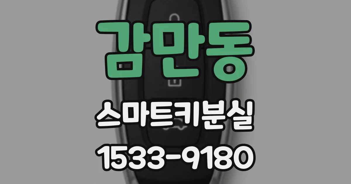 감만동 스마트키분실