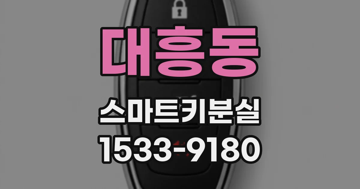 대흥동 스마트키분실