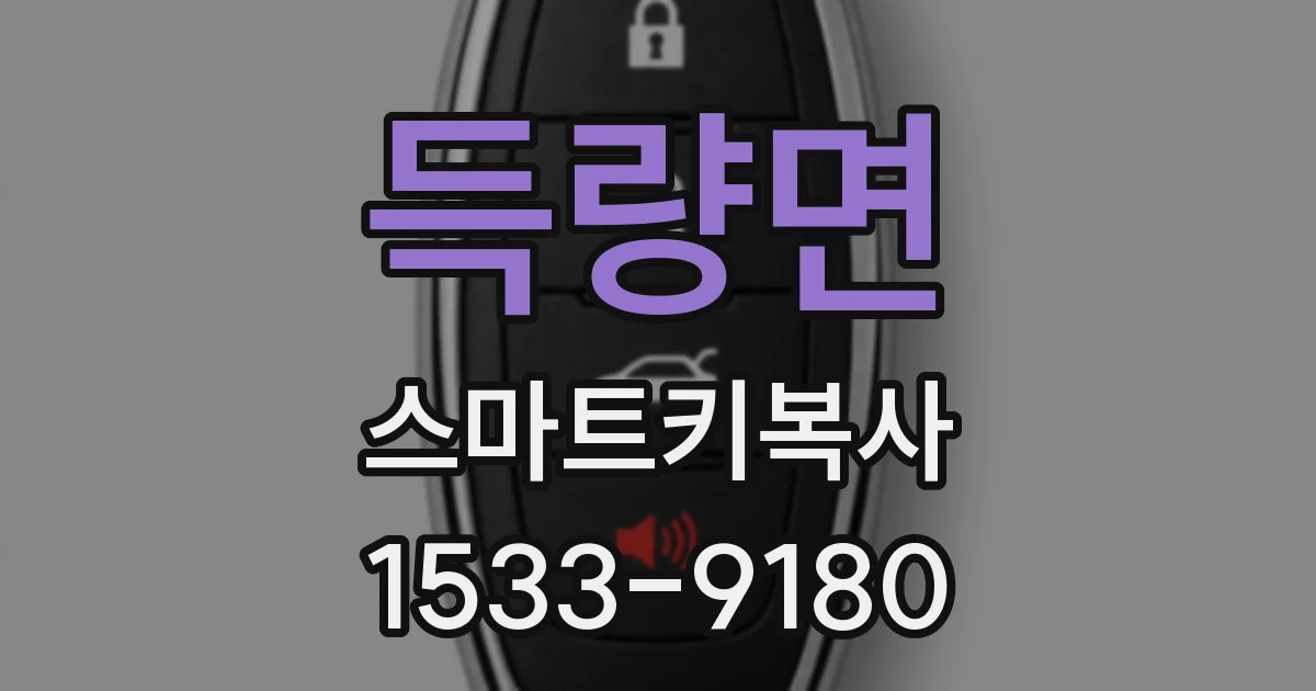 득량면 스마트키복사