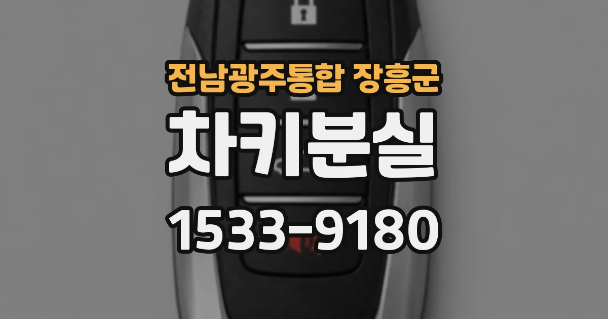 전남광주통합 장흥군 차키분실