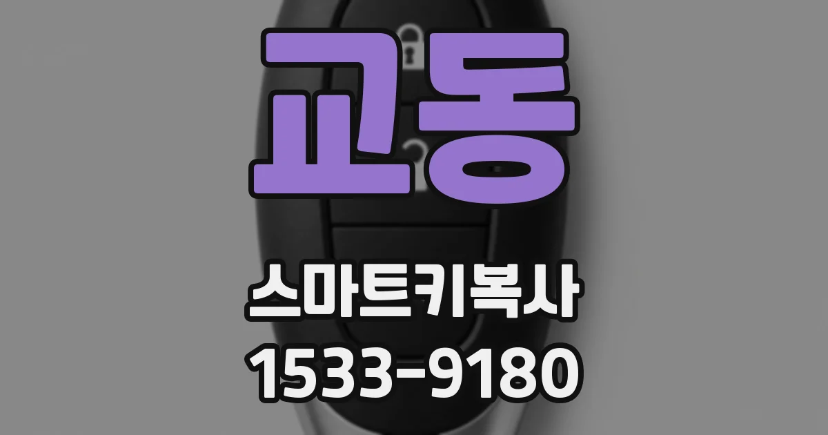 교동 스마트키복사