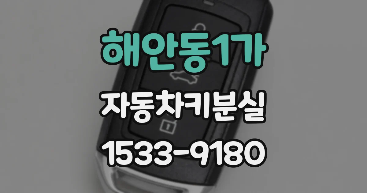 해안동1가 자동차키분실