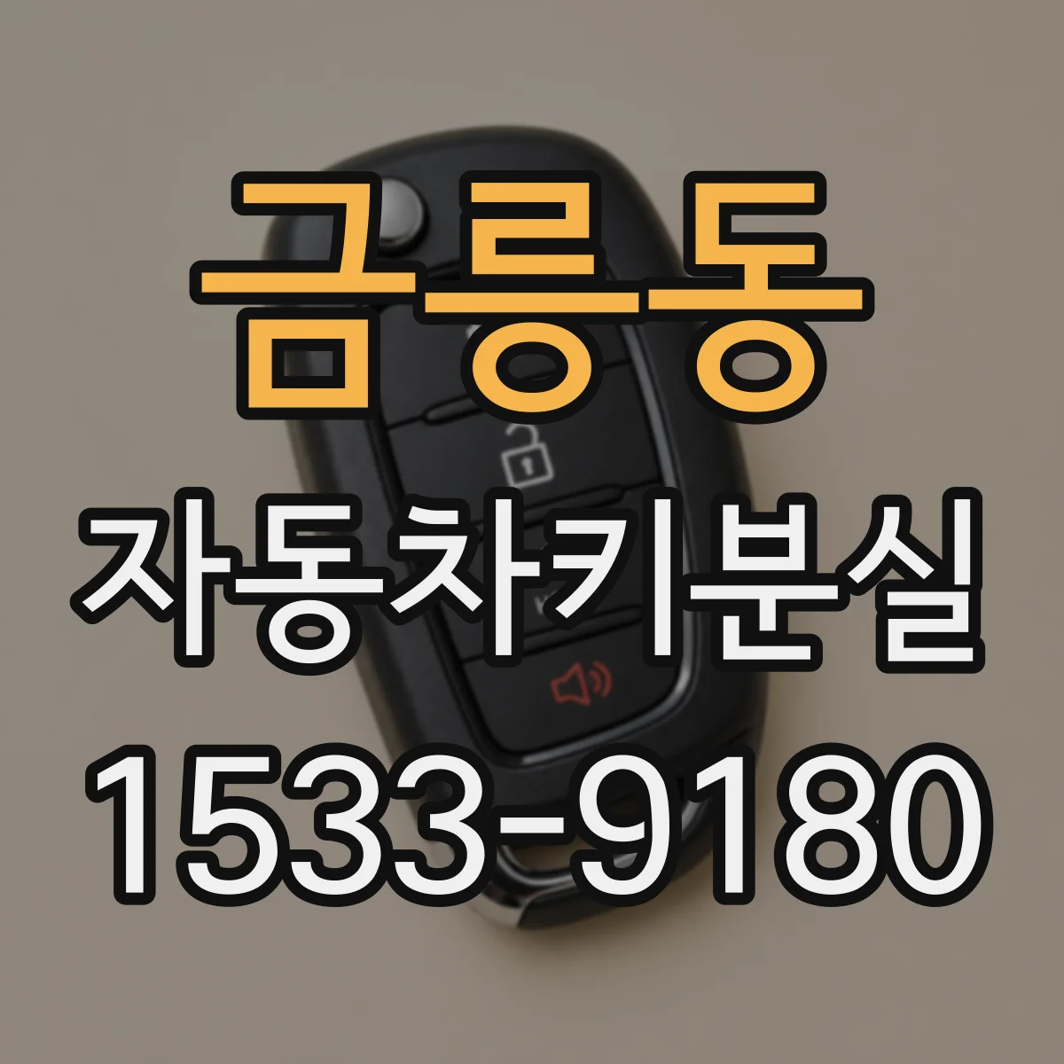 금릉동 자동차키분실