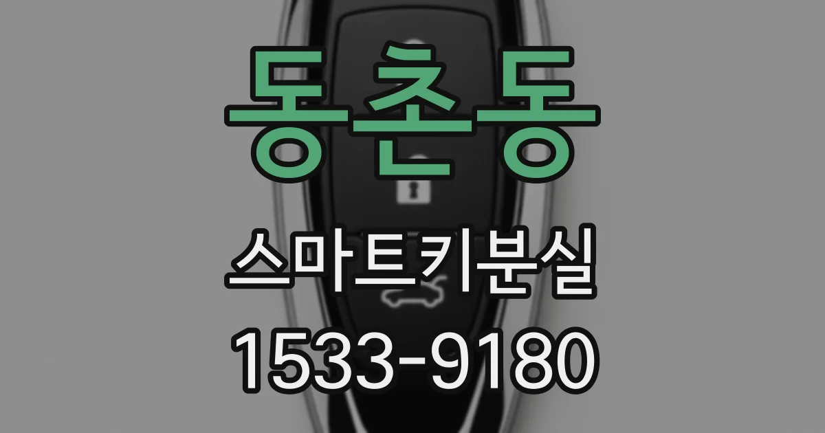 동촌동 스마트키분실