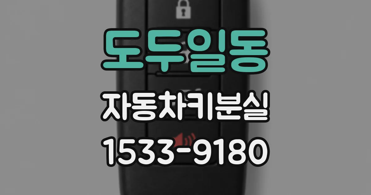 도두일동 자동차키분실