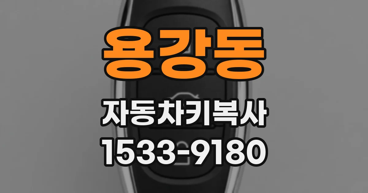용강동 자동차키복사