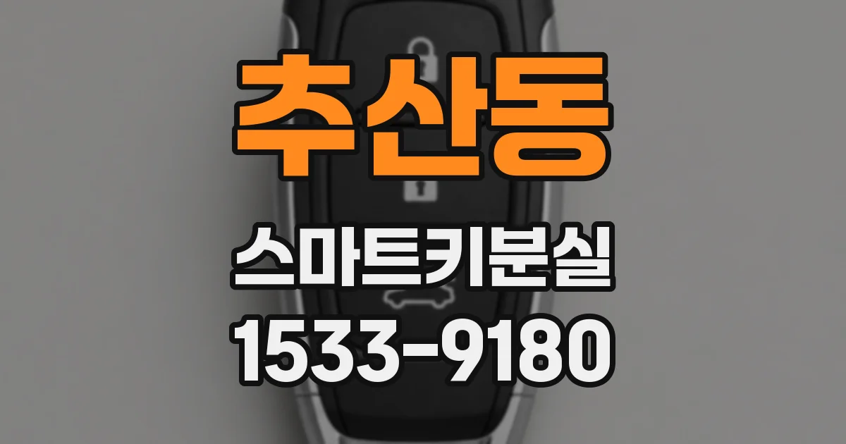추산동 스마트키분실
