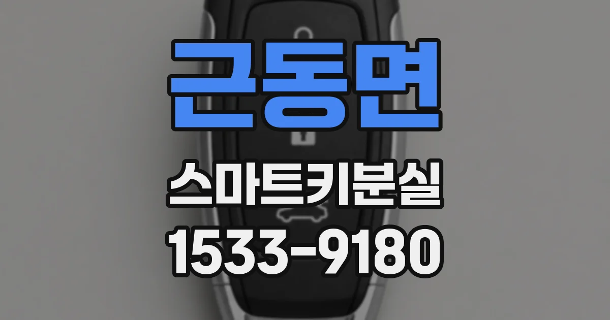 근동면 스마트키분실