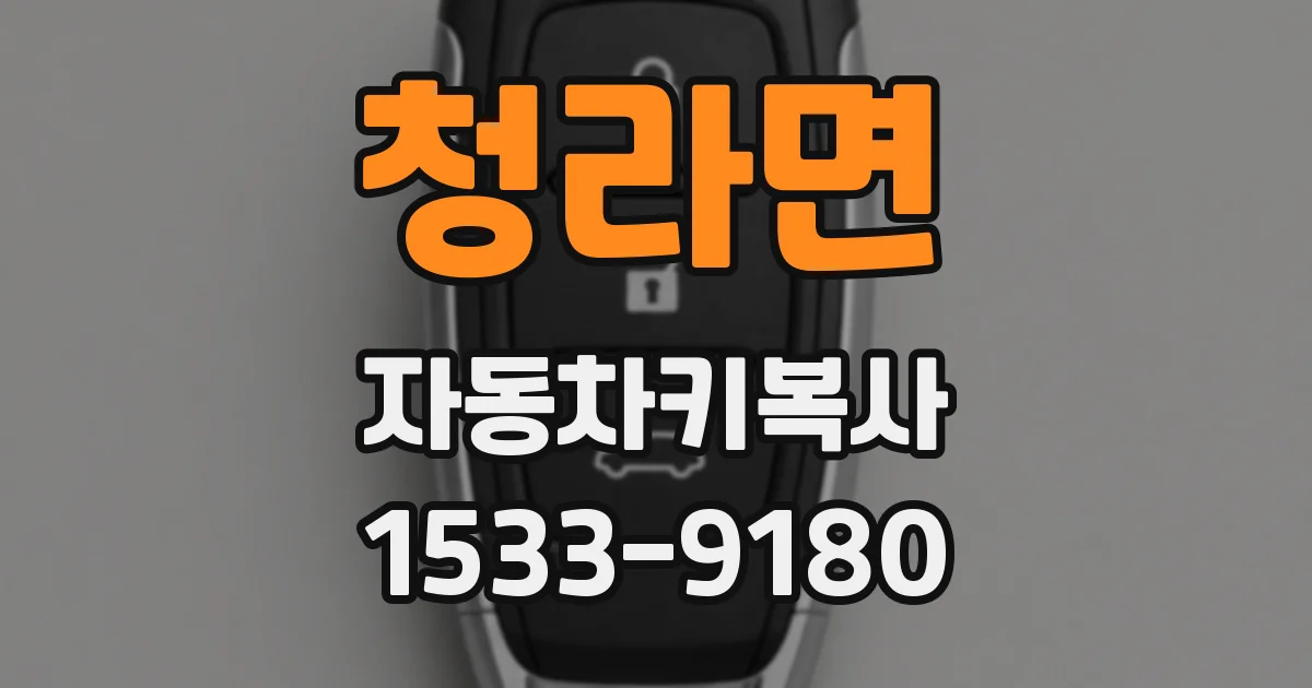 청라면 자동차키복사