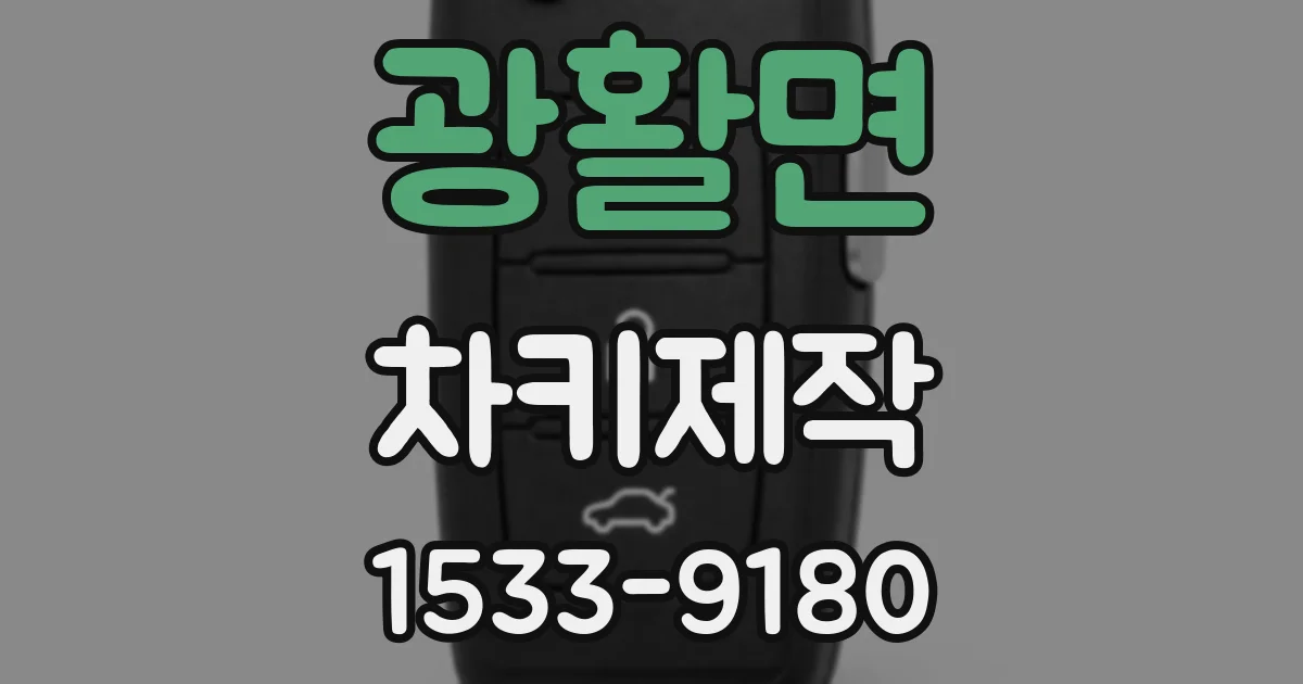 광활면 차키제작