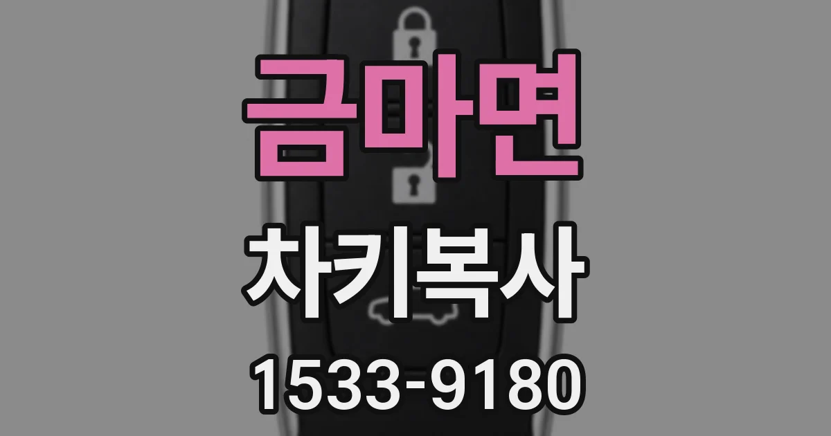 금마면 차키복사