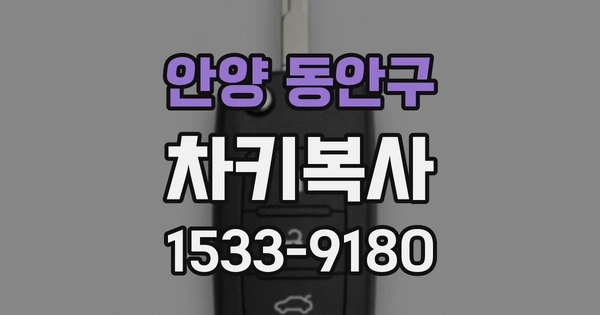 안양 동안구 차키복사