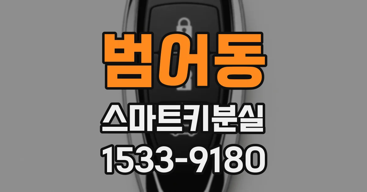 범어동 스마트키분실