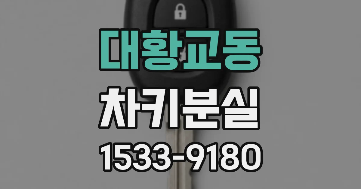 대황교동 차키분실