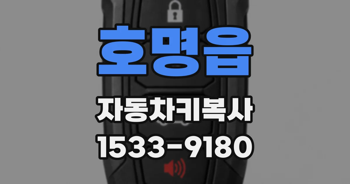 호명읍 자동차키복사