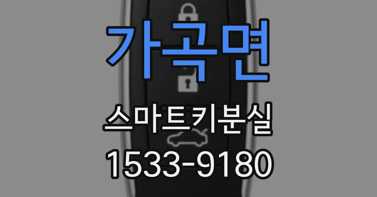 가곡면 스마트키분실