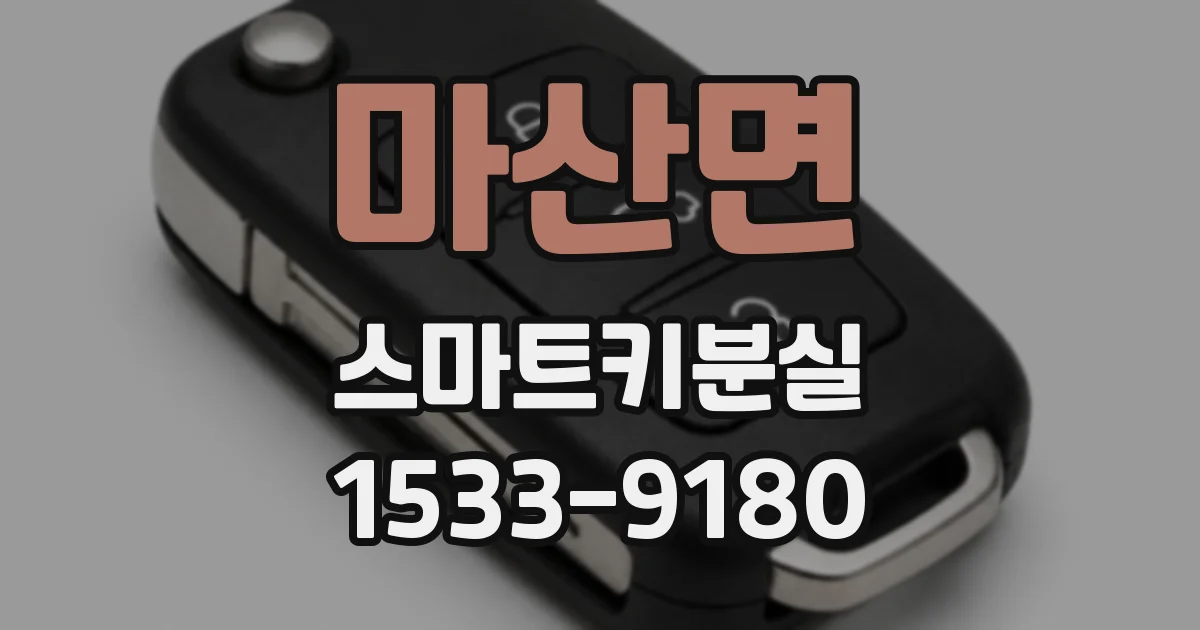 마산면 스마트키분실