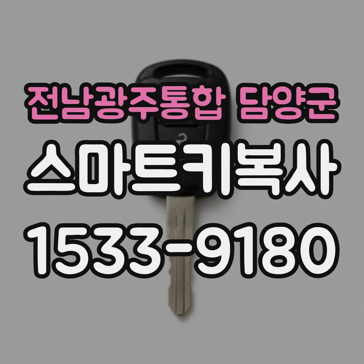 전남광주통합 담양군 스마트키복사