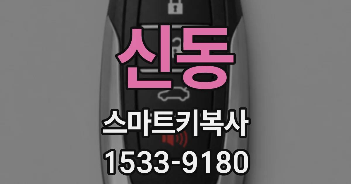 신동 스마트키복사