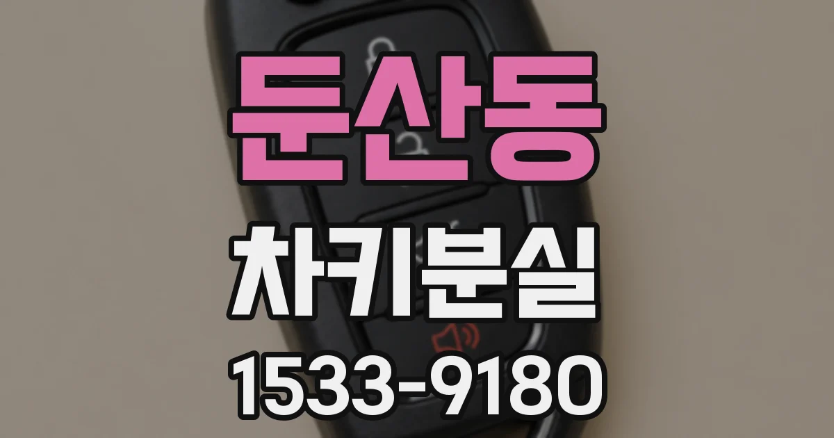 둔산동 차키분실