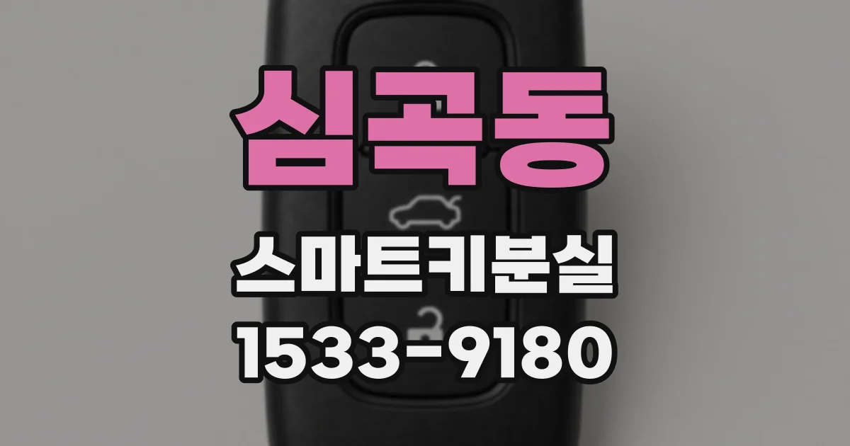 심곡동 스마트키분실