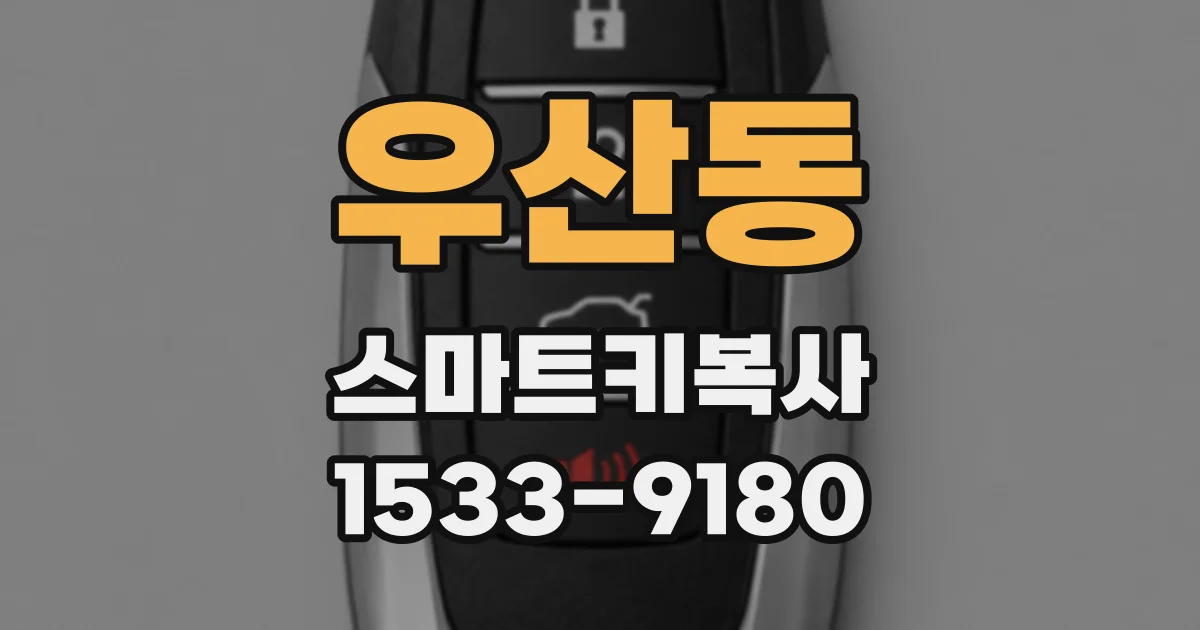 우산동 스마트키복사