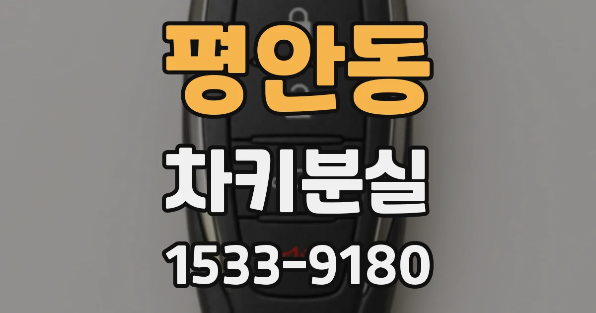 평안동 차키분실