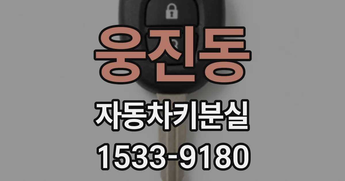 웅진동 자동차키분실