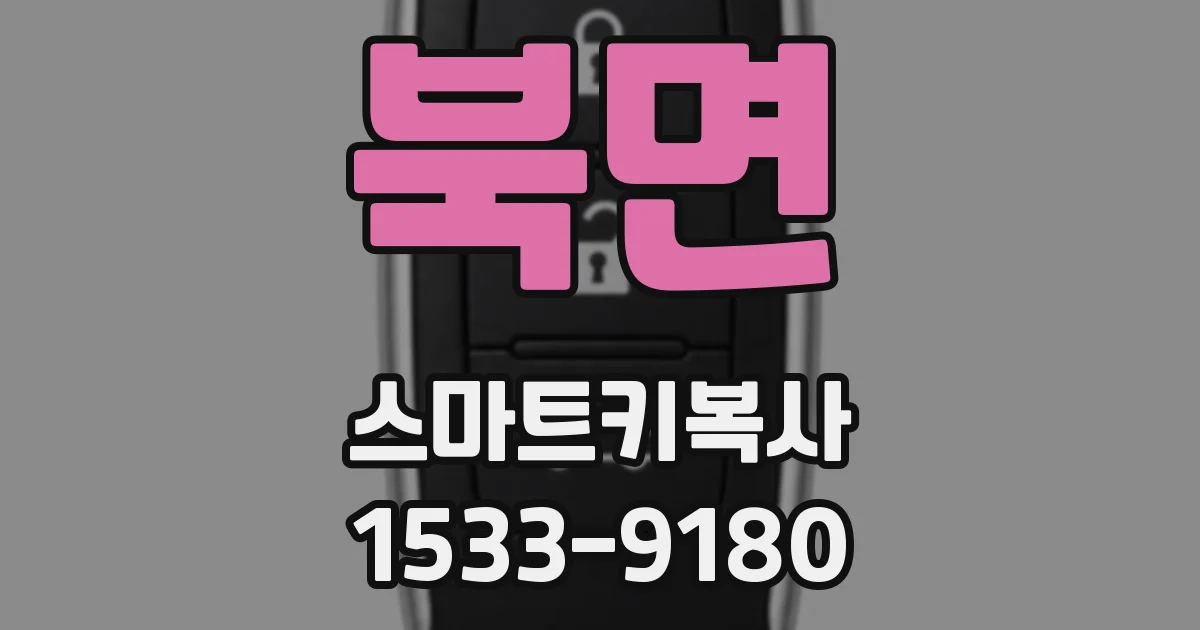 북면 스마트키복사