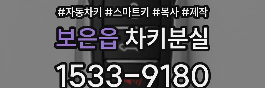 보은읍 차키분실