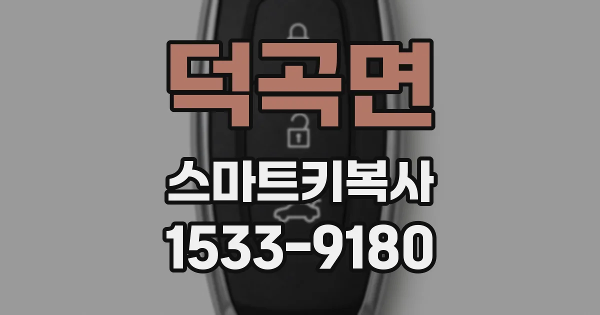 덕곡면 스마트키복사