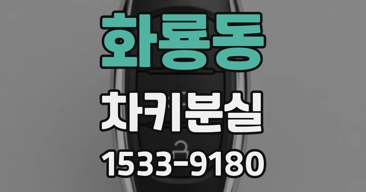 화룡동 차키분실