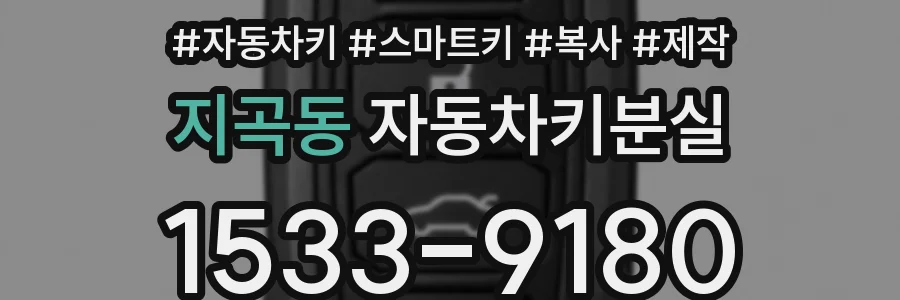지곡동 자동차키분실