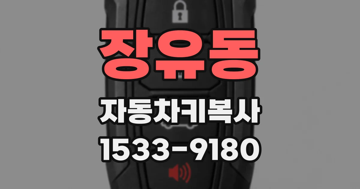 장유동 자동차키복사