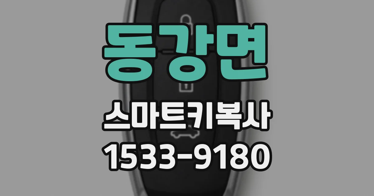 동강면 스마트키복사