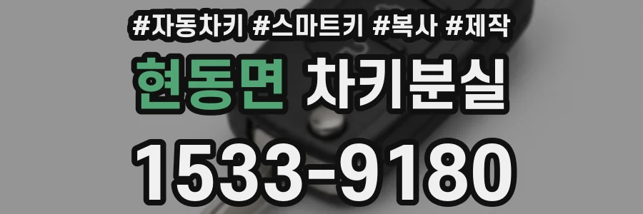 현동면 차키분실