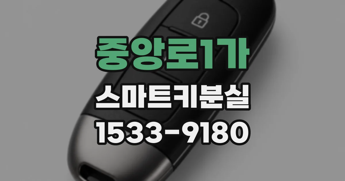 중앙로1가 스마트키분실