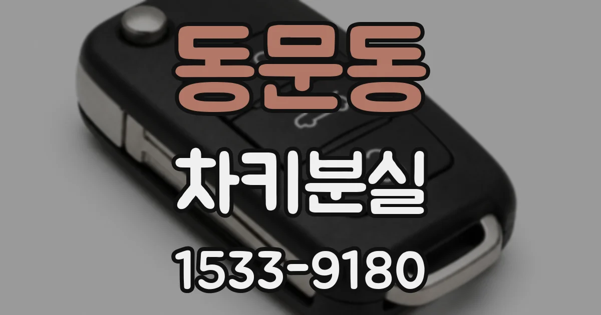 동문동 차키분실