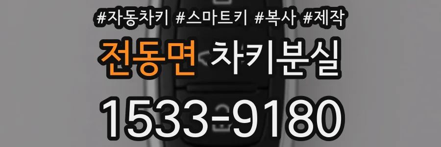 전동면 차키분실