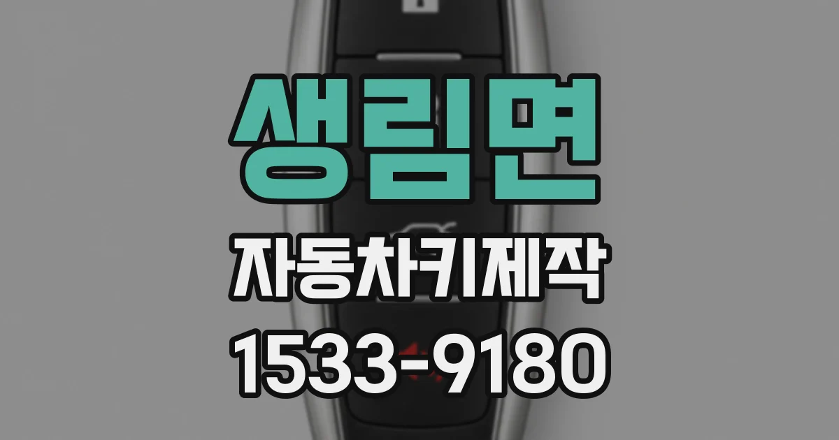 생림면 자동차키제작